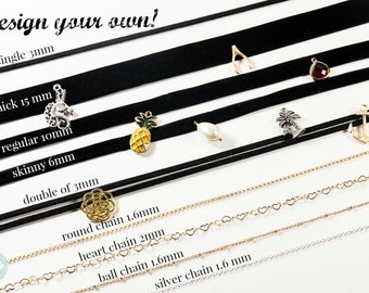 Charm choker, thin choker,choker, cute choker, black choker, black velvet choker, velvet choker, thick velvet charm choker