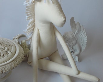 PDF sewing pattern for Blank Doll Unicorn BODY for crafting 19.5" (50cm ) - DIY tutorial- ready to print for cloth doll body