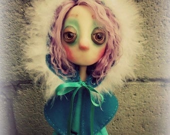 Gothic Art Doll, OOAK Handmade Dark Manor Doll: Lucille