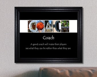 Basketball Coach Print, Coach Print, Coach Sign, Coach Gift, Basketball Coach Gift, Inspirational Quote, Basketball