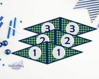 Golf Baby Shower Centerpiece - Golf Centerpiece - Golf Ball Centerpiece - Golf Cake Topper - Hole in One Cake