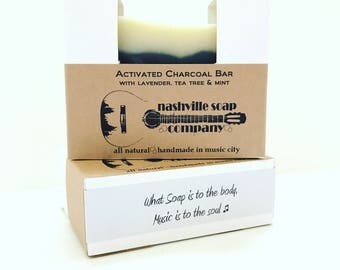 Activated Charcoal Facial Bar - All Natural, Vegan, Palm Free Soap