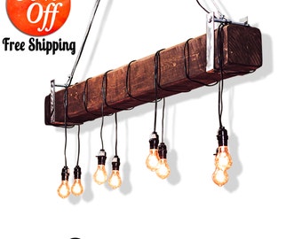rustic lighting.industrial lighting.farmhouse chandelier.farmhouse lighting.rustic chandelier lighting.pendant lighting (Rustic Chandelier)