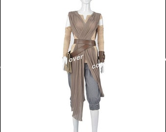 The Star War Rey Custom Made Cosplay Costume