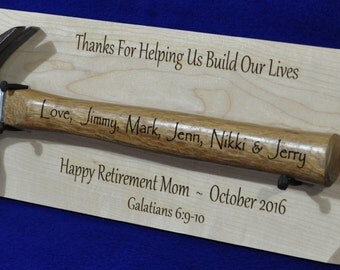 Retirement Gift ~ Retirement Gift For Mom ~ Bible Verse Gift ~ Retirement Plaque ~ Ceremonial Gift ~ Gift For Retirement ~ Gift For Mom ~