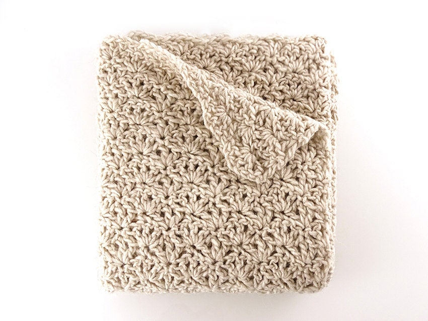 Wool Blanket Wool Throw Crochet Blanket Alpaca Merino