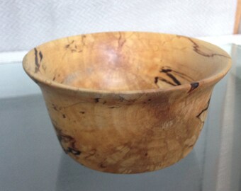 Hand-turned Wooden Bowl in Speckled Beech - a Bespoke gift for you, your home or someone special