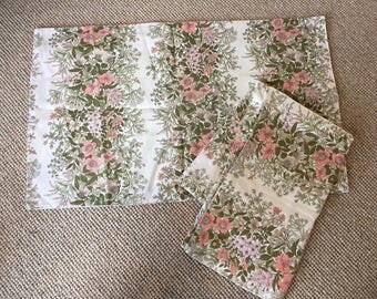 Vintage Pair Pillowcases Handmade Fabric by Gibbs & Fisher
