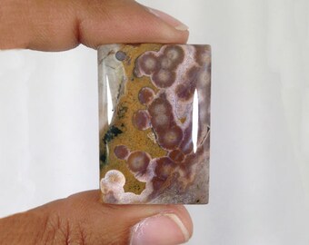 Ocean Jasper Cabochon 49.5Ct (33x23x5 mm) Natural gemstone Water Element NS-10843