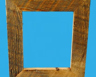 reclaimed wood picture frame , photo frame ,recycled wood picture frame