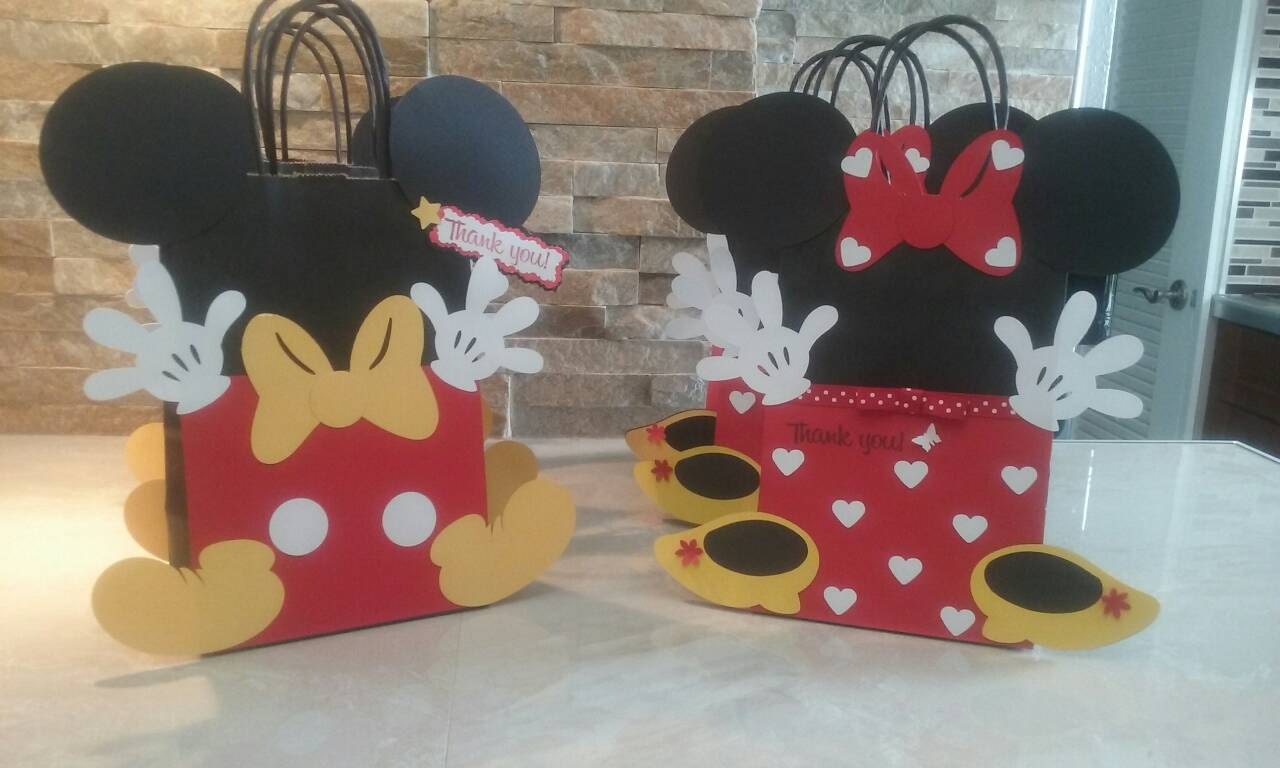 Mickey and Minnie Mouse Goody Bags set of 12 by mariscraftingparty