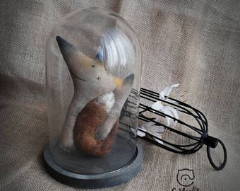 Primitive textiles Fox. Original design.