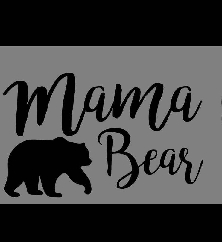 Mama Bear Iron On / mom iron on decal / mom bear decal / iron