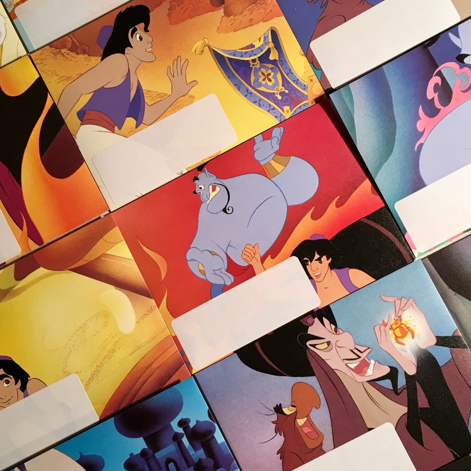 Handmade Envelopes Disney's Aladdin. Letter Writing Set