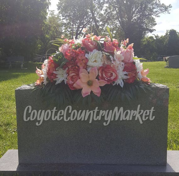 Headstone SaddleFlowers For HeadstoneGrave