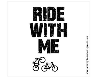 Cycling Card - RIDE WITH ME