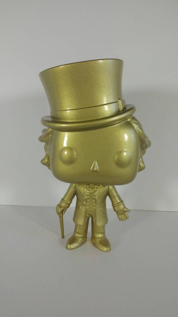 golden willy wonka funko pop