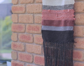 Striped Minimalist Wall Hanging | Weaving | Tapestry | Tissage Mural | Wandbehang