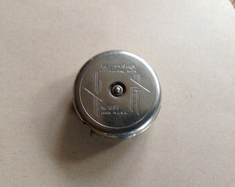 Vintage Wizard Junior Tape Measure # 1686 The Lufkin Rule Co Made in U.S.A.