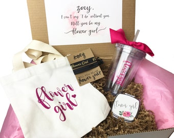 Flower Girl Proposal Box Gift Will you be My | Junior Bridesmaid