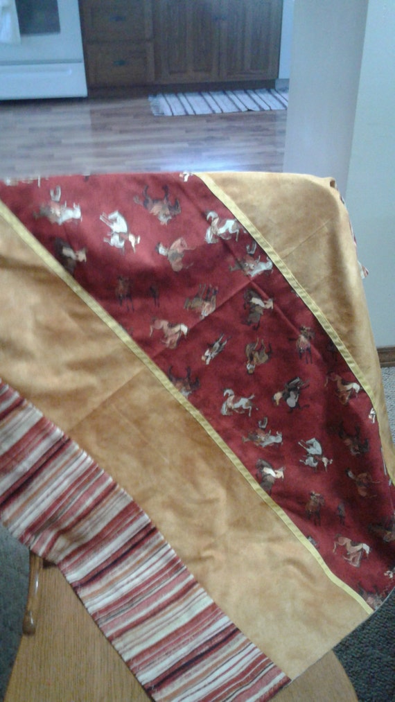 Cowboy blanket Boys blank baby blanket receiving blanket