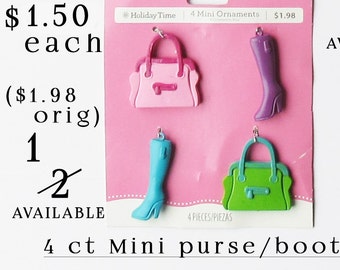 Mini Christmas Ornaments - Christmas Ornaments - Purse - Boots