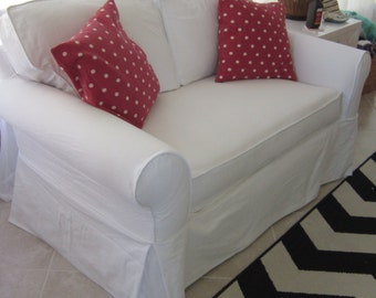 PDF: (HRS) Sofa / Love Seat Slipcover - High back - Rolled arm - Square deck Measuring Guide Download f