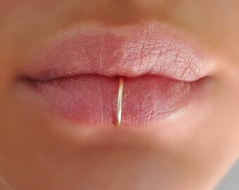 SILVER PLATED/925 Sterling Silver/14K Gold Filled Fake lip ring/Fake lip piercing/Lip Ring Fake Piercing/High quality wire
