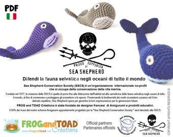 Balena - SeaShepherd - Amigurumi Uncinetto - Schema - PDF Italiano