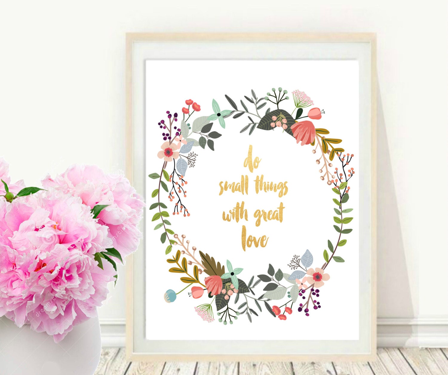 Do Small things With Great Love Printable Art by PaperStormPrints