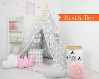 Teepee Tents Kids - Kids Teepee - Play Tent - Teepee tent - Childrens Teepee Play Teepee - Kids Teepee Play Tent