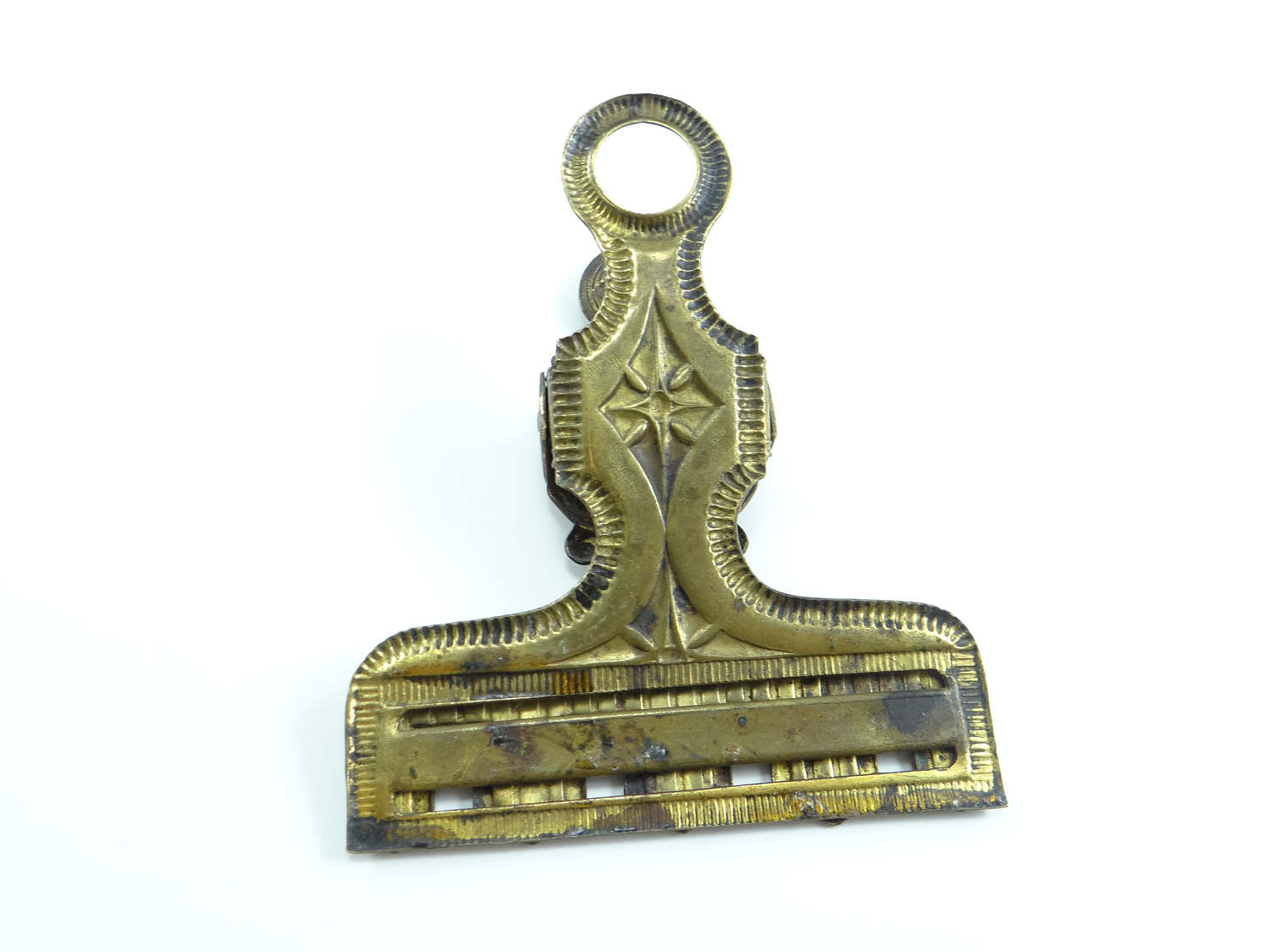 Antique Paper Clip, Brass Paper Clip, Moore & Patterson Paper clip from