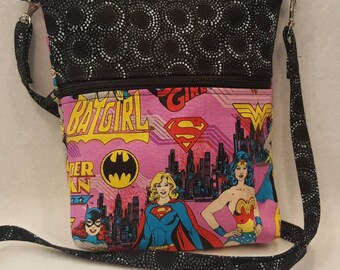 Handmade Mini Purse/Mini Purse/Purse/Wonder Woman/Gift under 50/Cellphone Purse/Super Hero