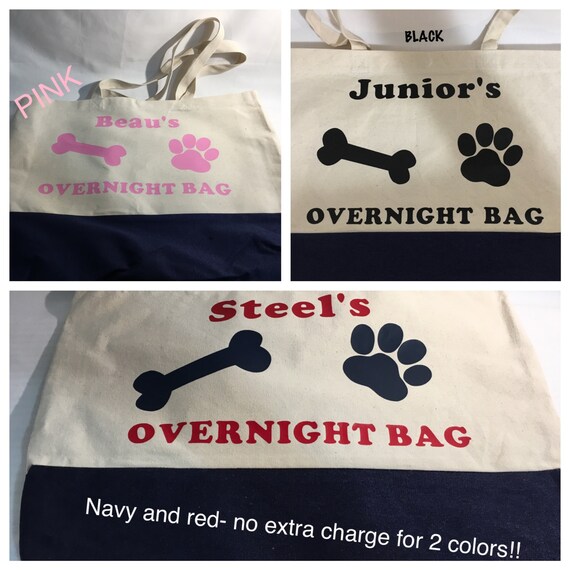 Overnight Bag/Pet/Dog/Cat/Personalized/Travel bag/Monogrammed/