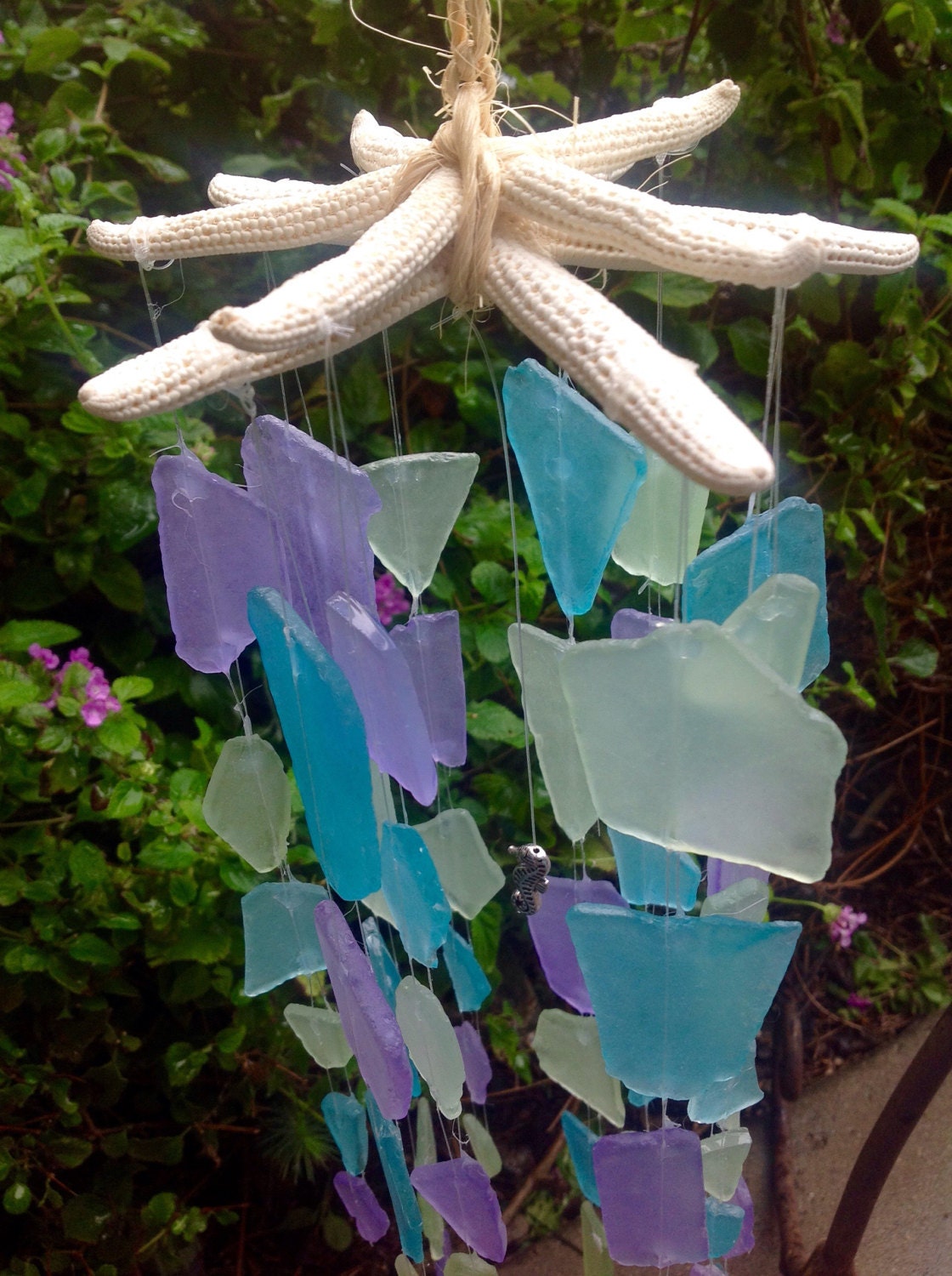 Sea Glass Wind Chime Sea Glass Windchime Windchime By
