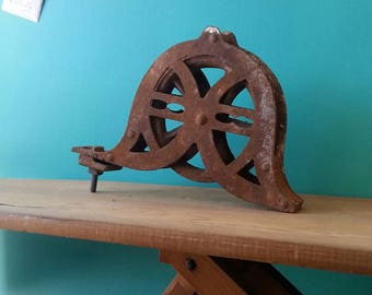 Rustic Iron Pulley