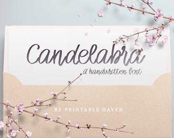 Fonts, Font Download, Calligraphy Font, Font Design, Cute Fonts, Handwritten Font, Handwriting Font, Candelabra Font, Script Writing.