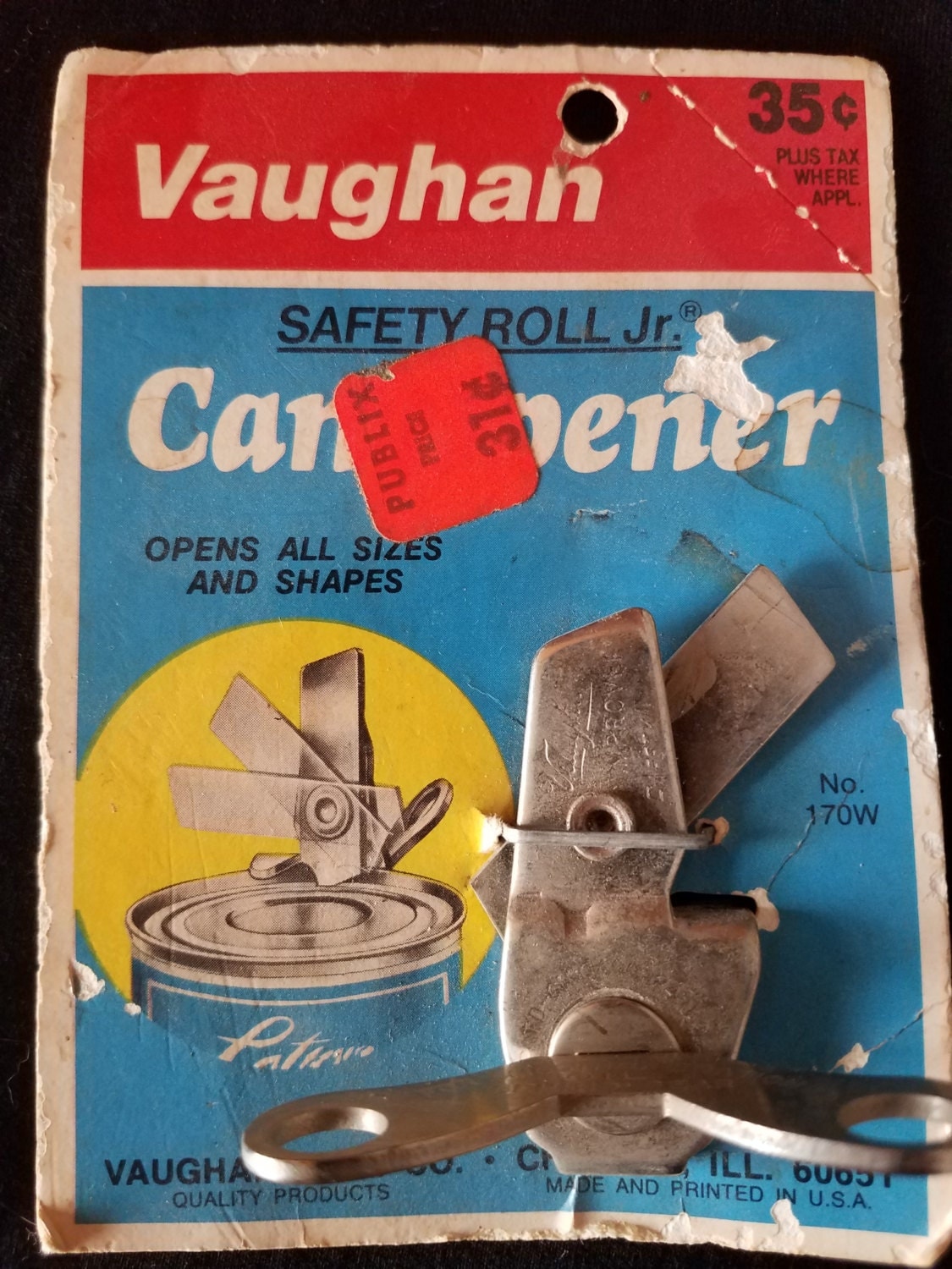 Vintage Vaughan Can Opener Original Packaging