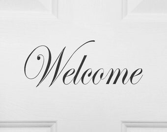 Welcome Door Decal