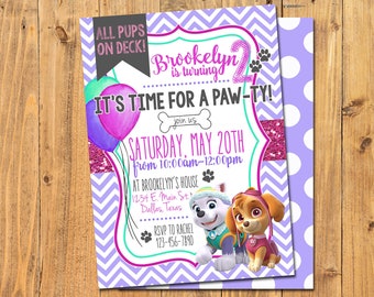 PAW PATROL BIRTHDAY | Girl's Paw Patrol Party | Skye & Everest