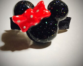Minnie Mouse Hair Clip | Mickey Mouse Hair Clip | Minnie Mouse Hair Pin | Minnie Mouse | Disney Bow | Mickey Mouse | Minnie Bow | Mickey Bow