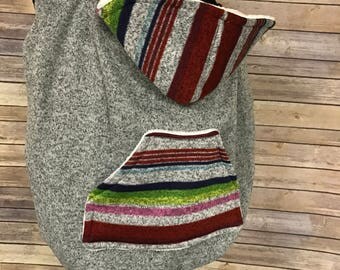 Fleece Baby Carrier Cover and Hoodie (Also works as a car seat cover!)