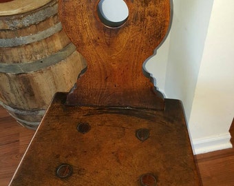 SOLD..Two Antique Swiss Alpine Chairs