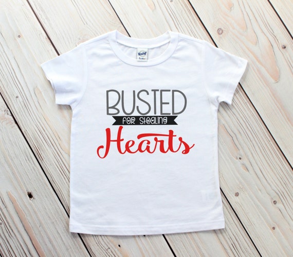Boy Valentine Shirt Toddler Valentine Tee Busted for