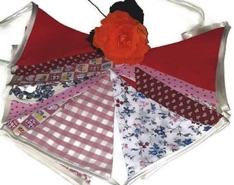 Floral bunting, wedding bunting, party bunting, fete decorations, celebration bunting, weddings, household decor, fairs and fetes bunting,
