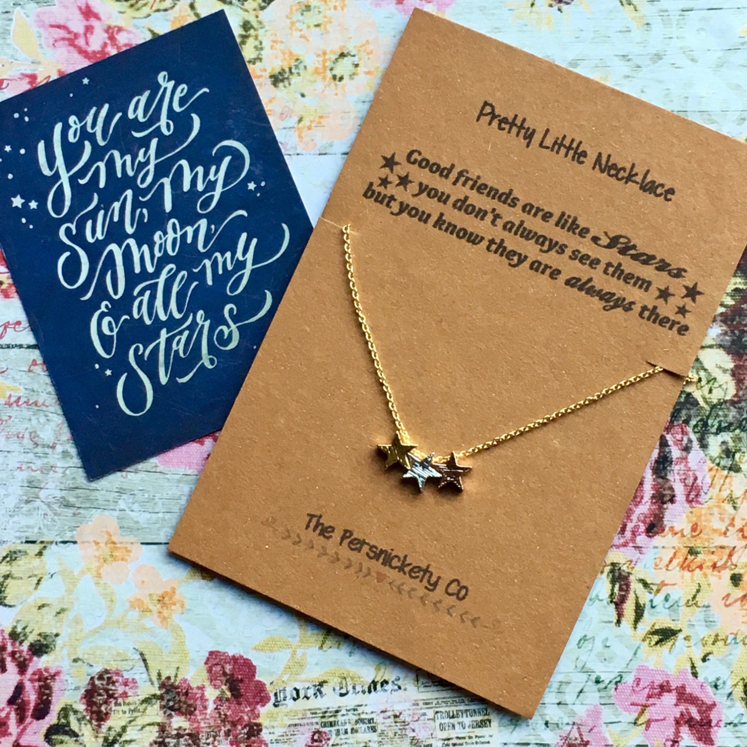 Pretty Little Necklace - Good Friends Are Like Stars...
