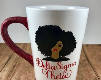 Black Girl Magic | Black Girl Mug | Gift Ideas | Graduation Gift Ideas | Custom Mug | Natural Hair | Delta Sigma Theta