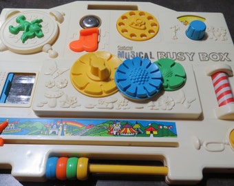 Vintage Gabriel Musical Busy Box With Walt Disney Characters 1977 Perfect Working Condition Mickey Mouse