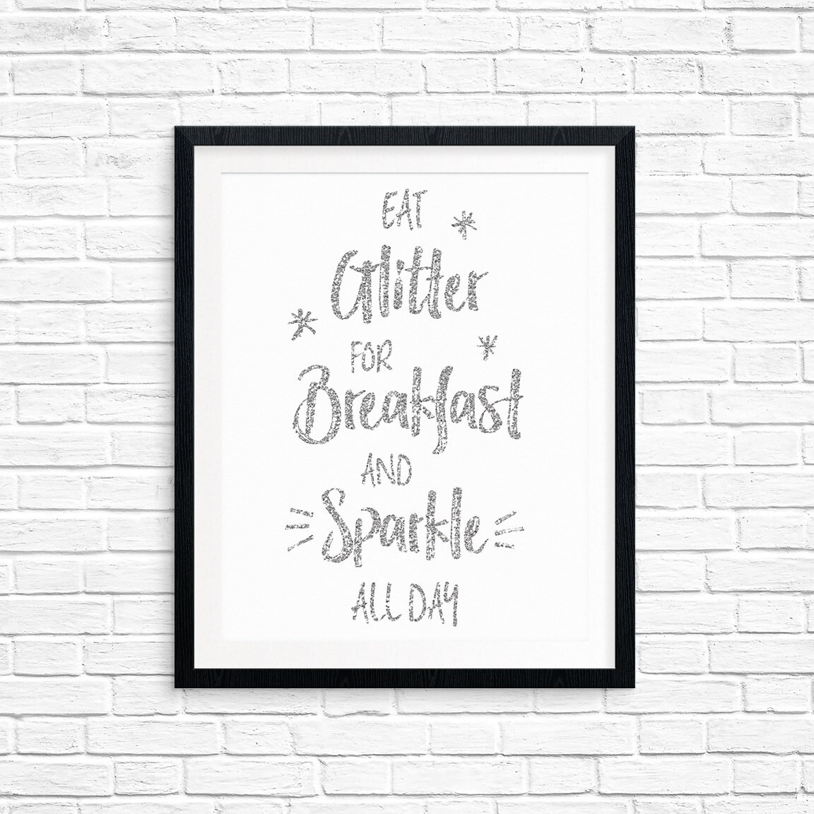Eat Glitter for Breakfast Free Printable
