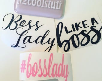 Like a boss decal | Etsy